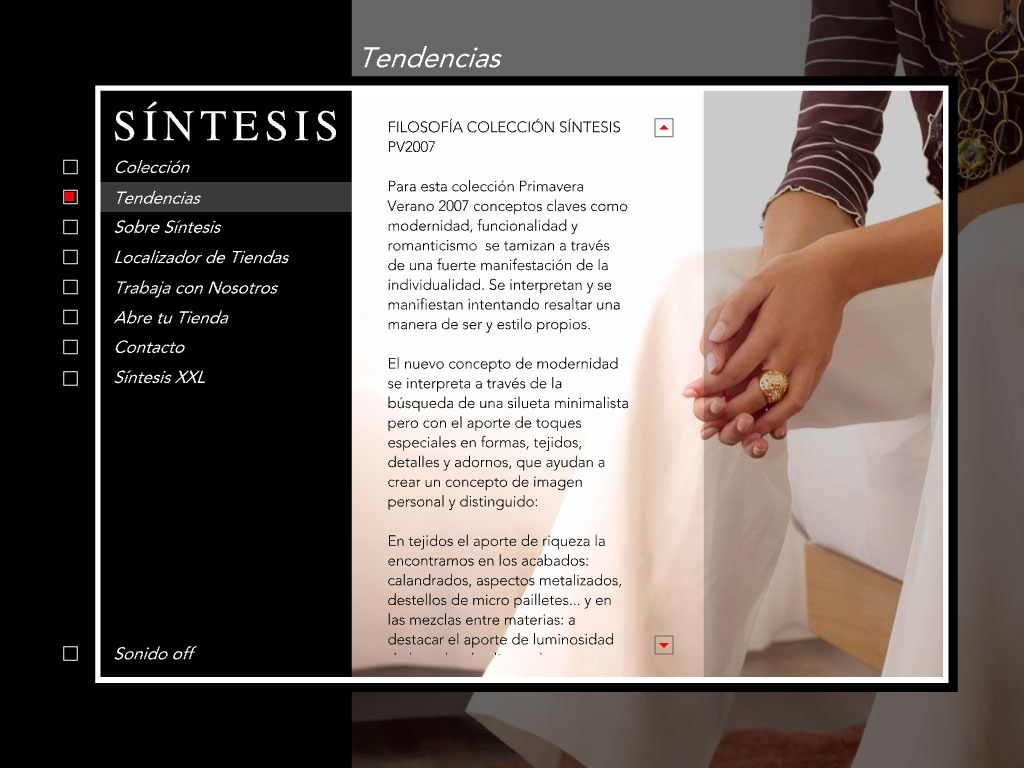 Página de tendencias de Síntesis dedicada a la colección primavera-verano de 2007.