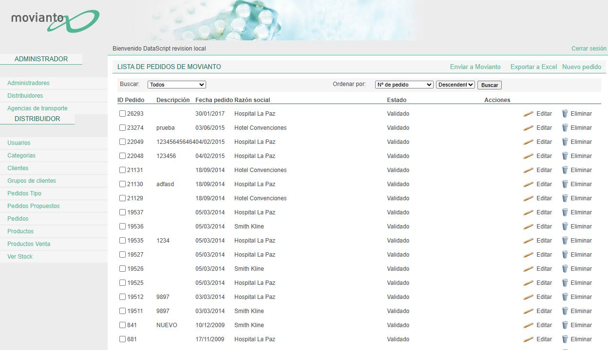 Movianto Order Management