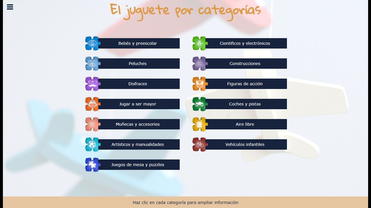 Curso de juguetes El Corte Inglés