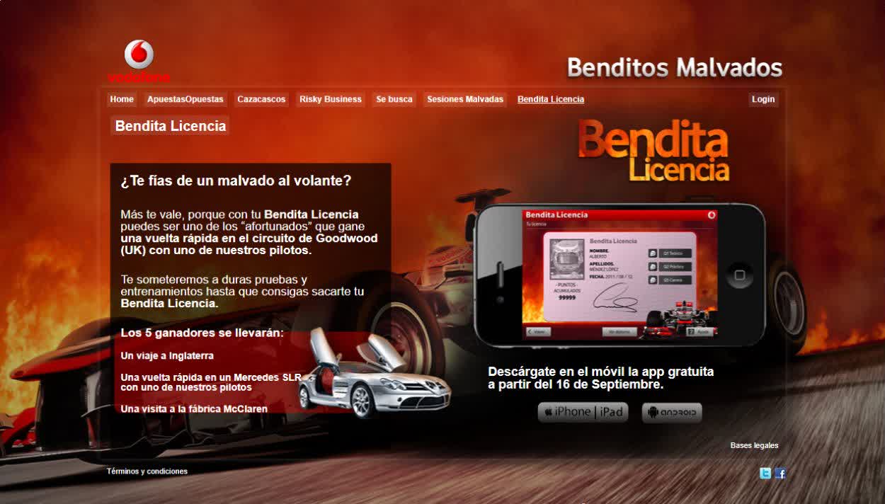 Presentación de la experiencia móvil Bendita Licencia.