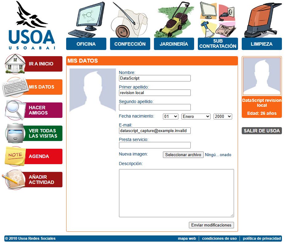Form for editing a user's personal profile.